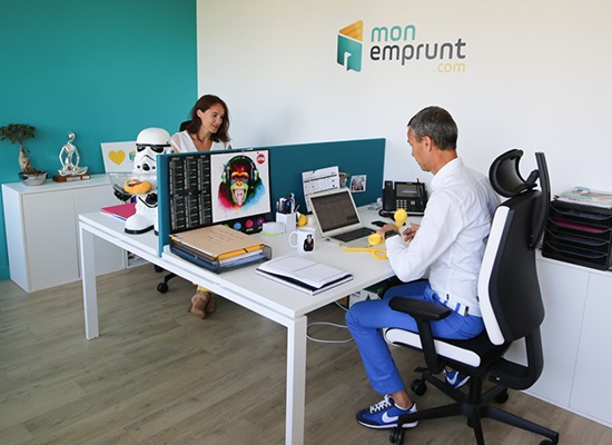 Bureaux de monemprunt.com, plateforme de courtage immobilier en ligne